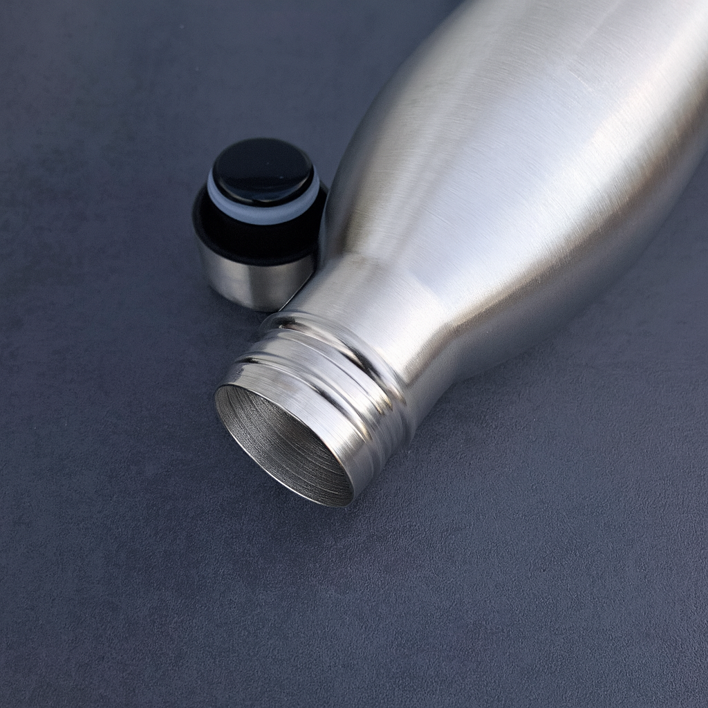 Vakuum-Thermosflasche  1 L – Edelstahl, Vakuumisoliert & mit Gravur