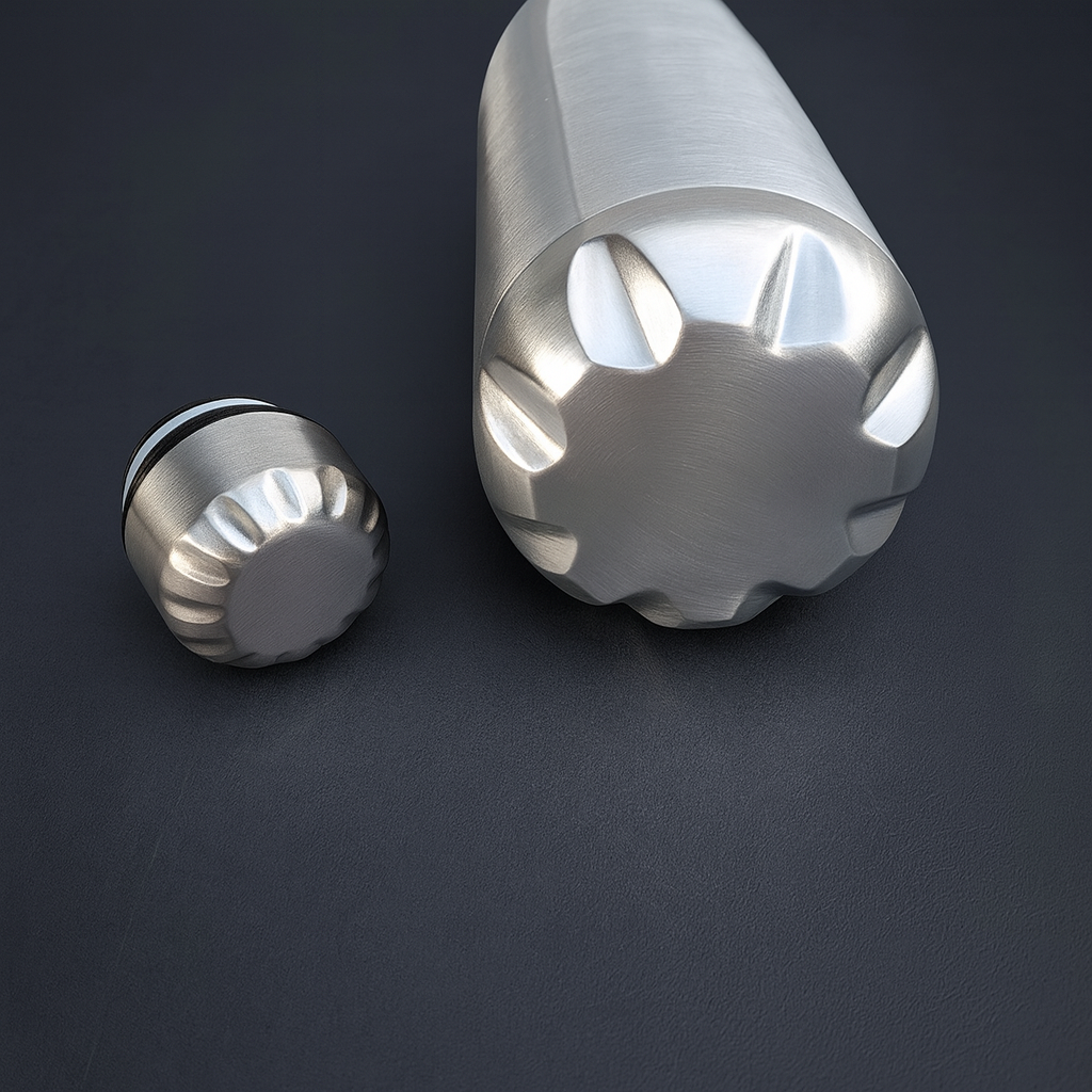 Vakuum-Thermosflasche  1 L – Edelstahl, Vakuumisoliert & mit Gravur