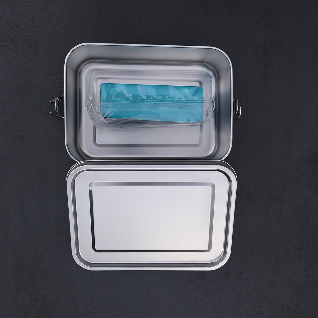 Gravur Brotdose Edelstahl gedichtet