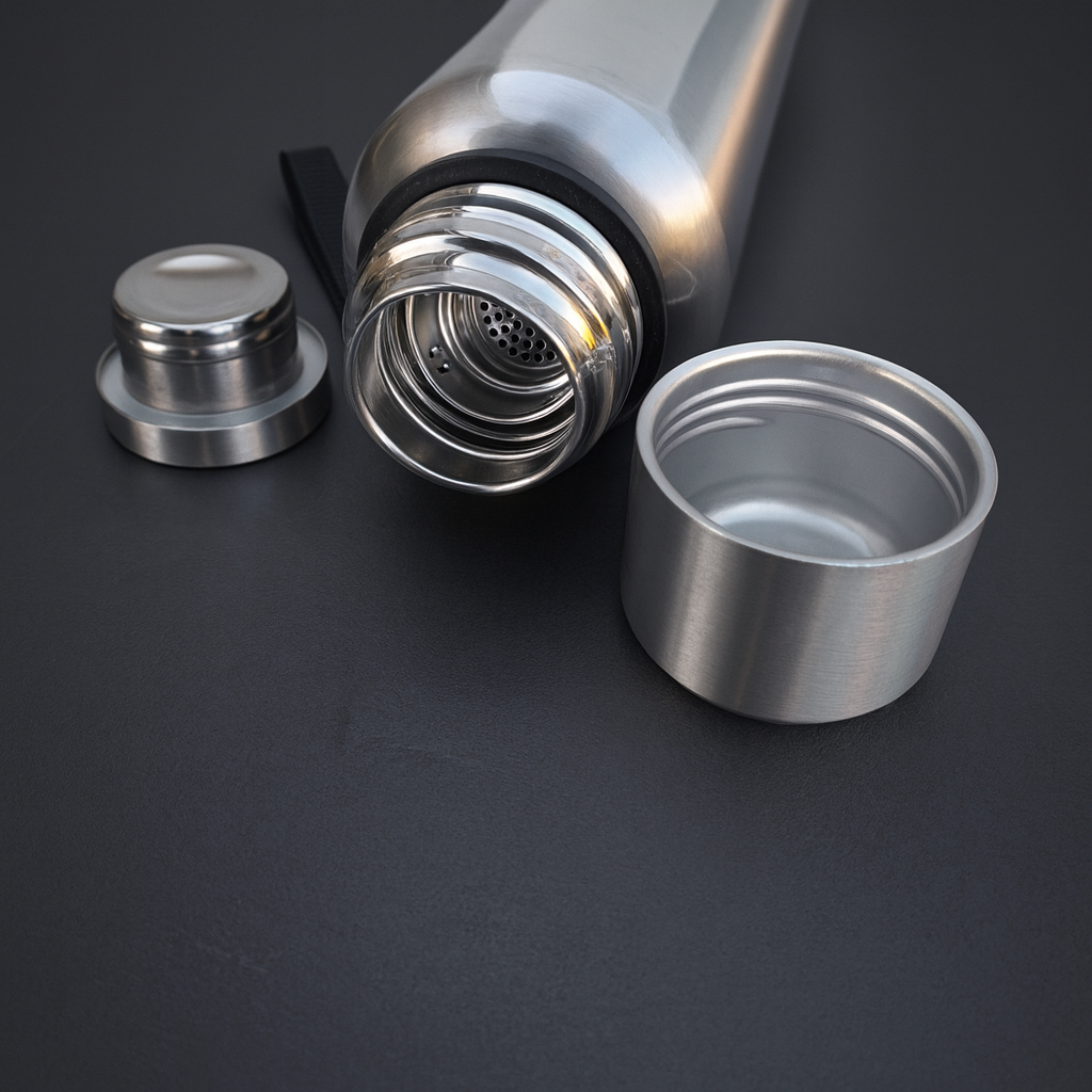 Gravur Isolier-Edelstahlflasche 800ml mit Teesieb