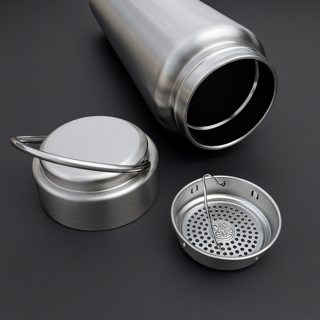 Thermo-Edelstahlflasche 750ml - personalisiert mit Lasergravur