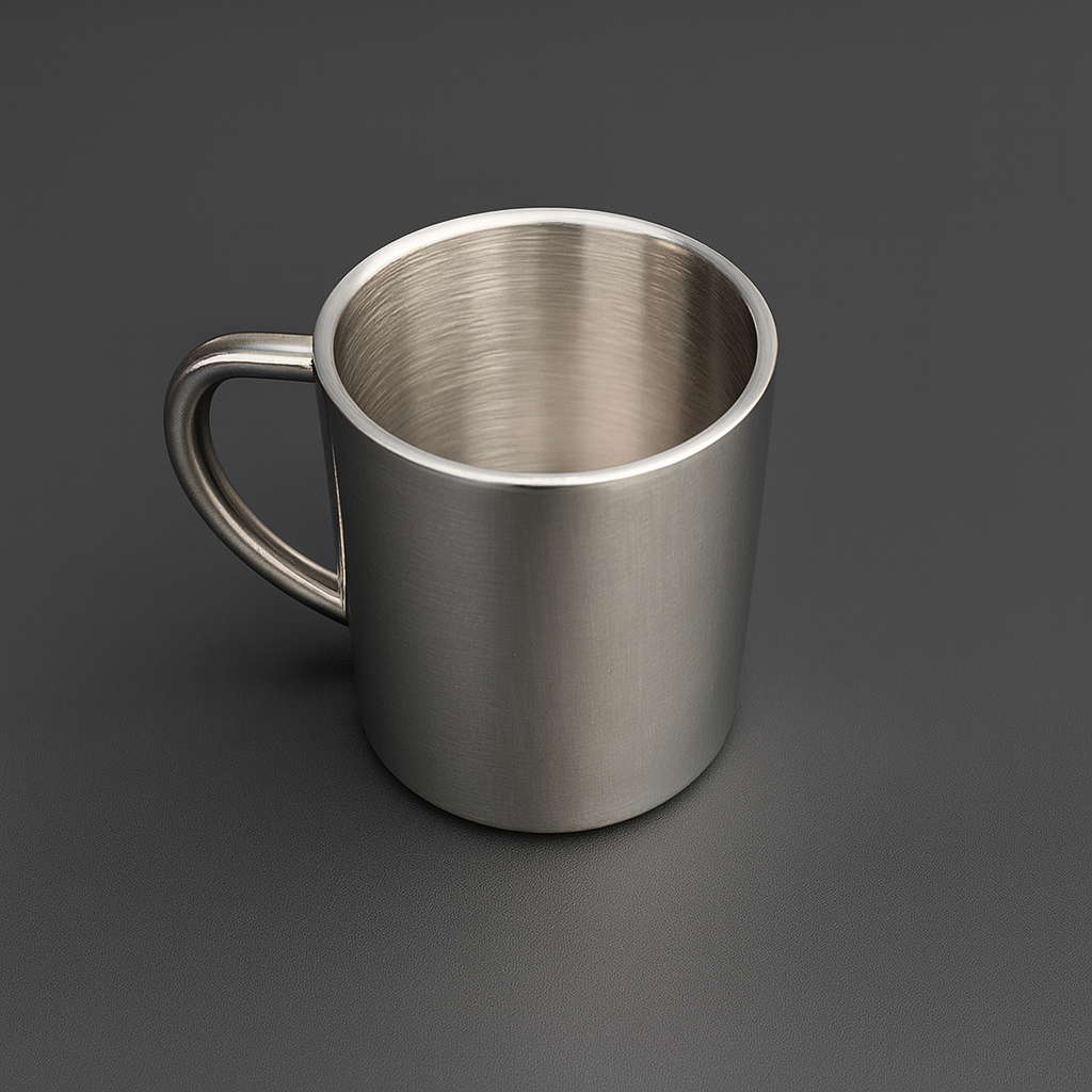 Gravur Edelstahl-Tasse doppelwandig – Zeitlos, robust & personalisierbar