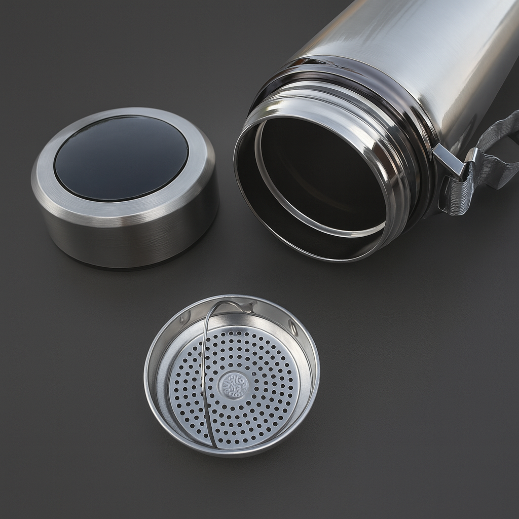 Gravur Thermosflasche mit Temperaturanzeige 1000ml